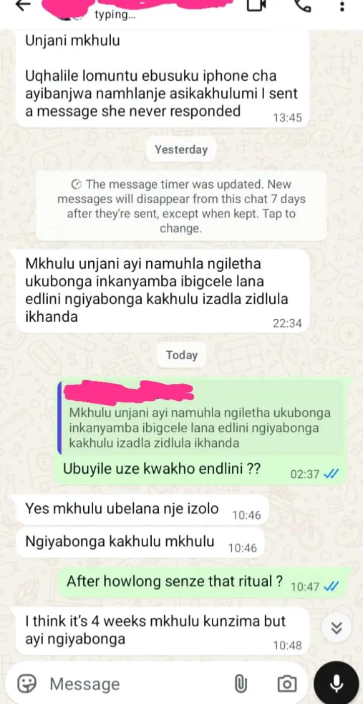 @Gogo mamoyo mazololo.