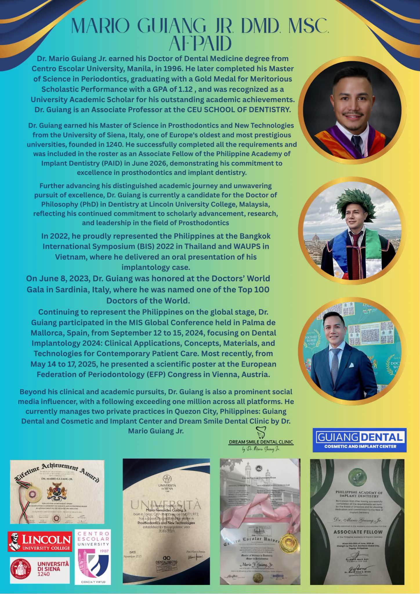 @Dr. Mario Guiang Jr.MSc PHD(c)