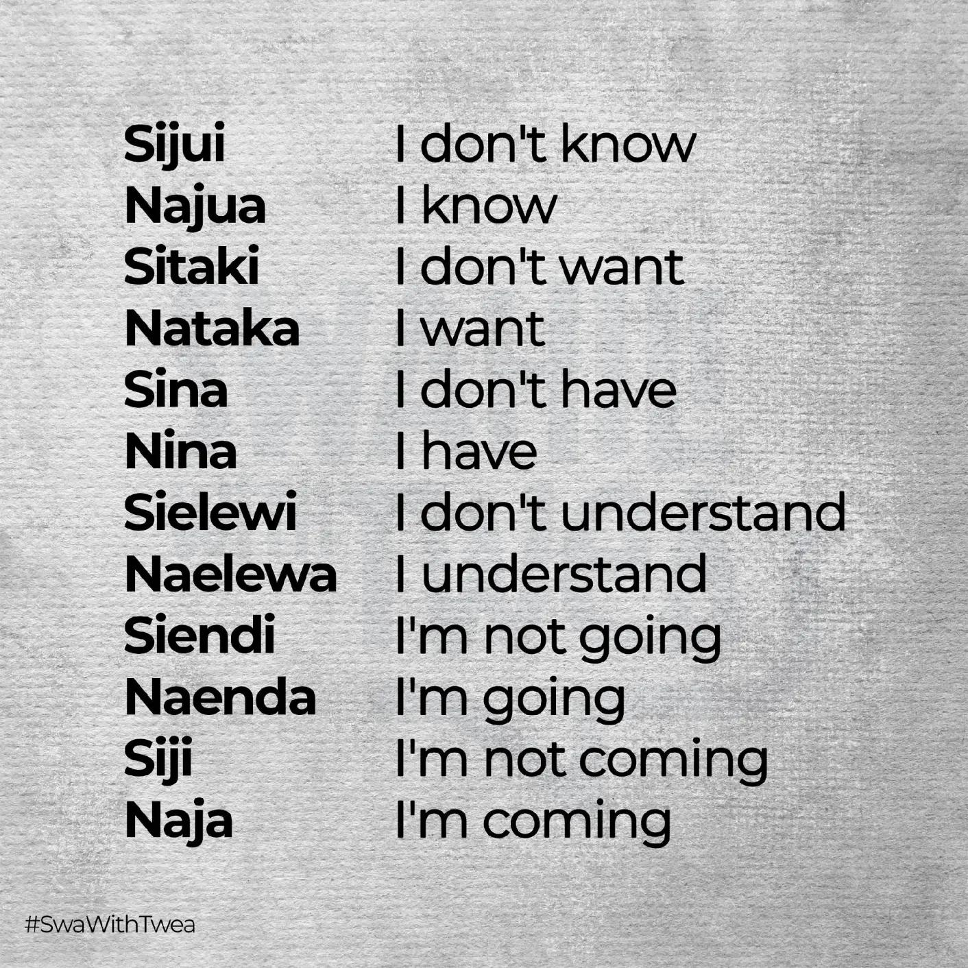 @Swahili With Twea