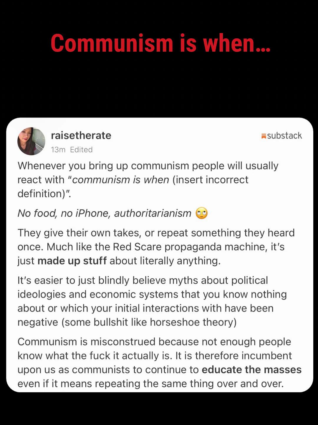 @raisetherate ☭