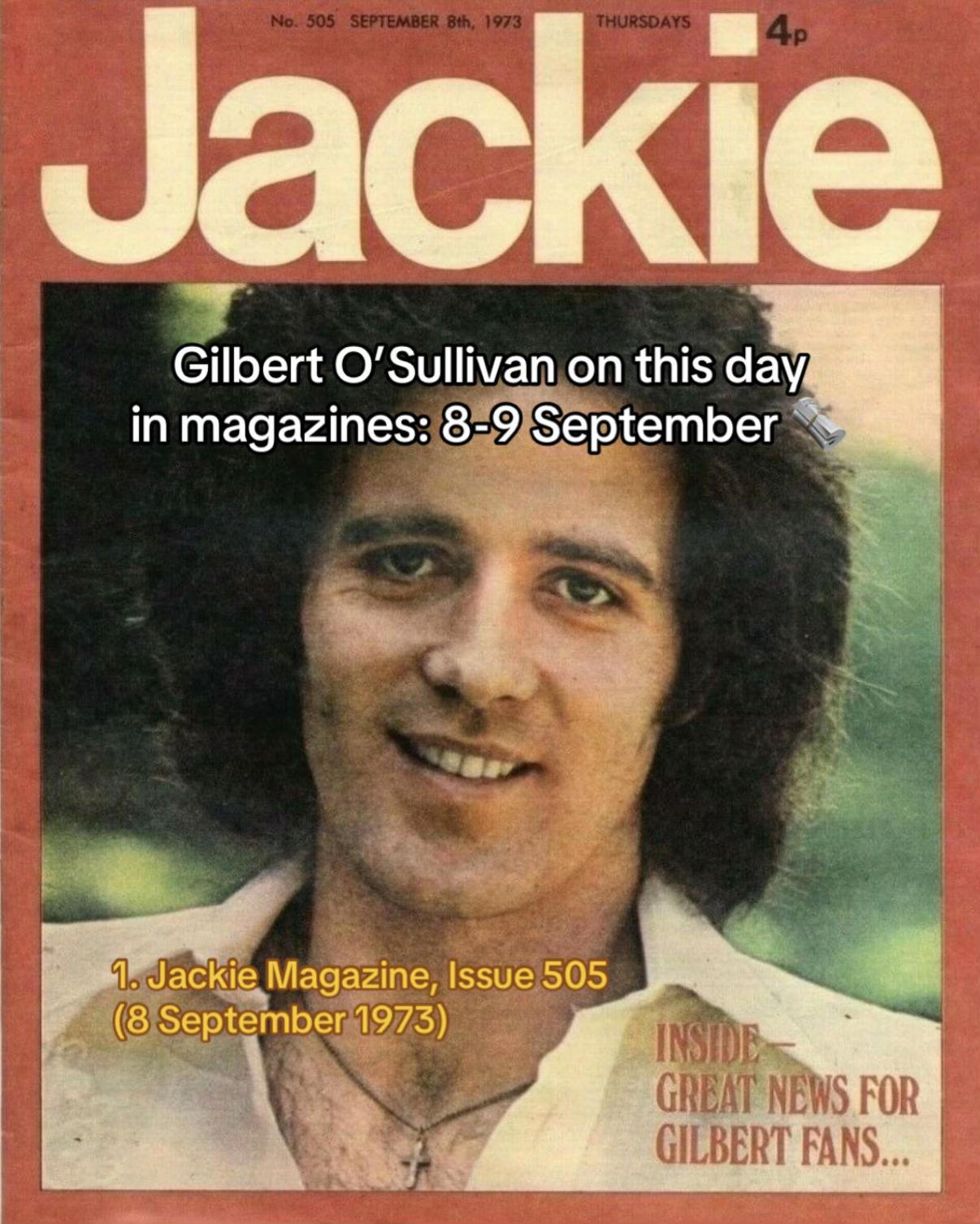 @Gilbert O&rsquo;Sullivan