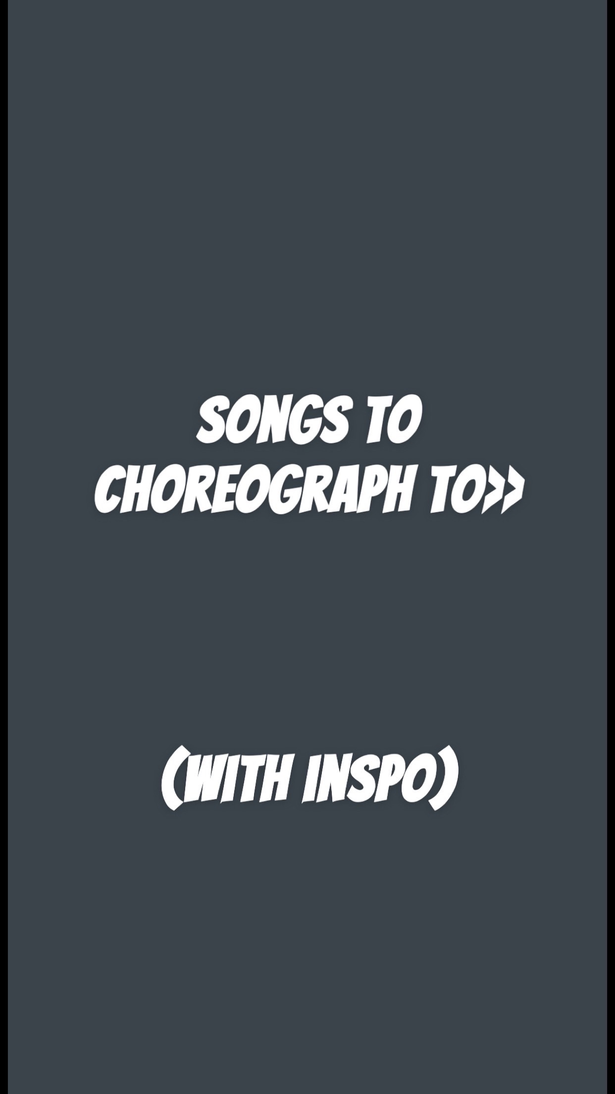 @dance ideas!