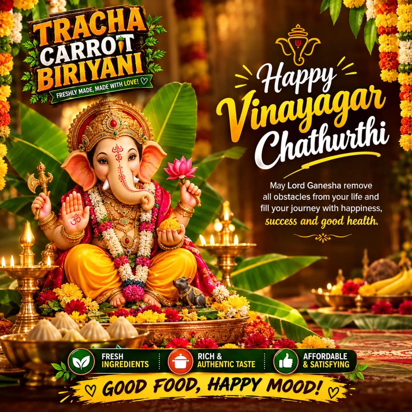 @TRACHA CARROT CHICKEN BIRIYANI