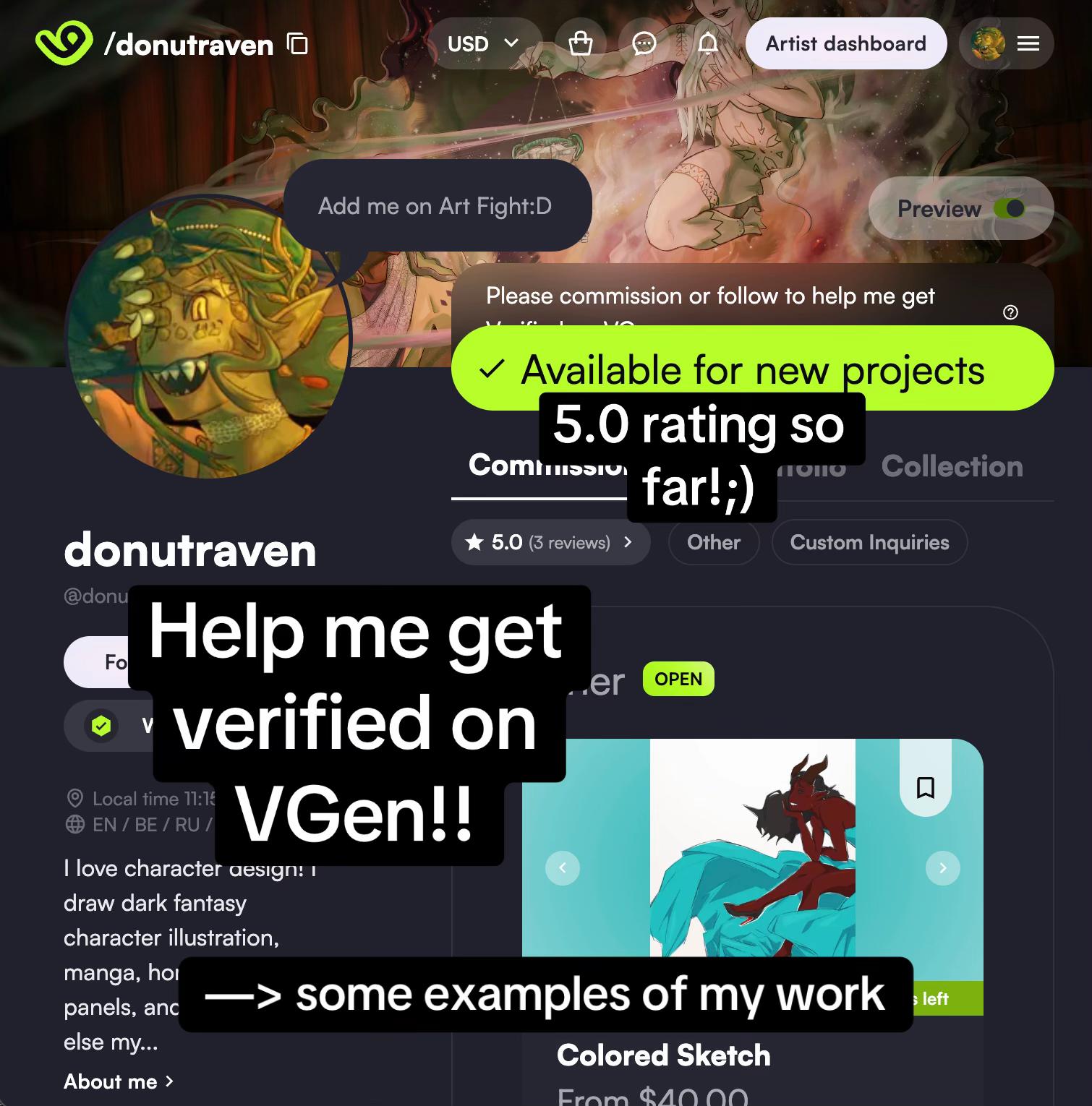 @donutraven | Commissions Open