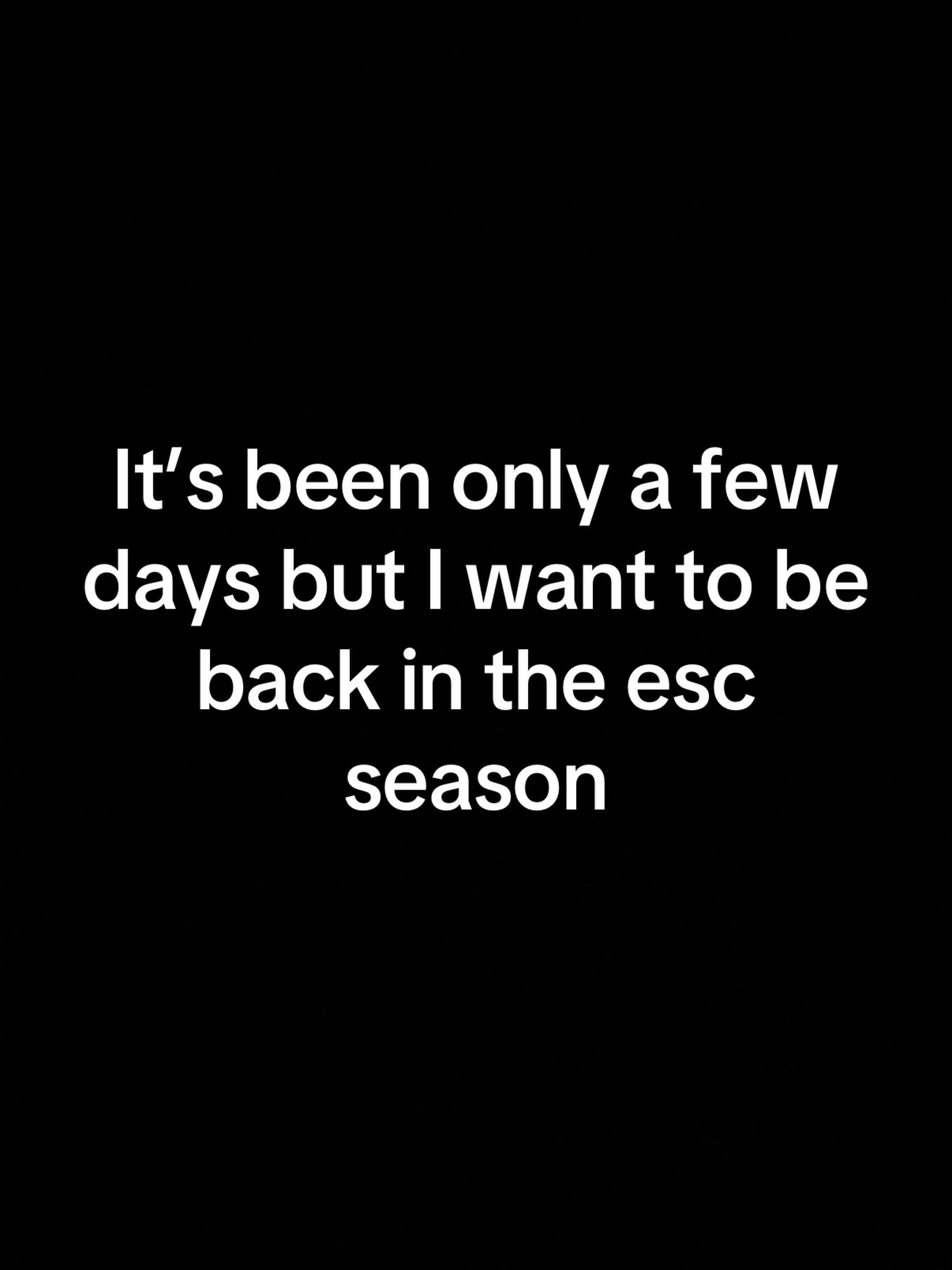 @I watch esc