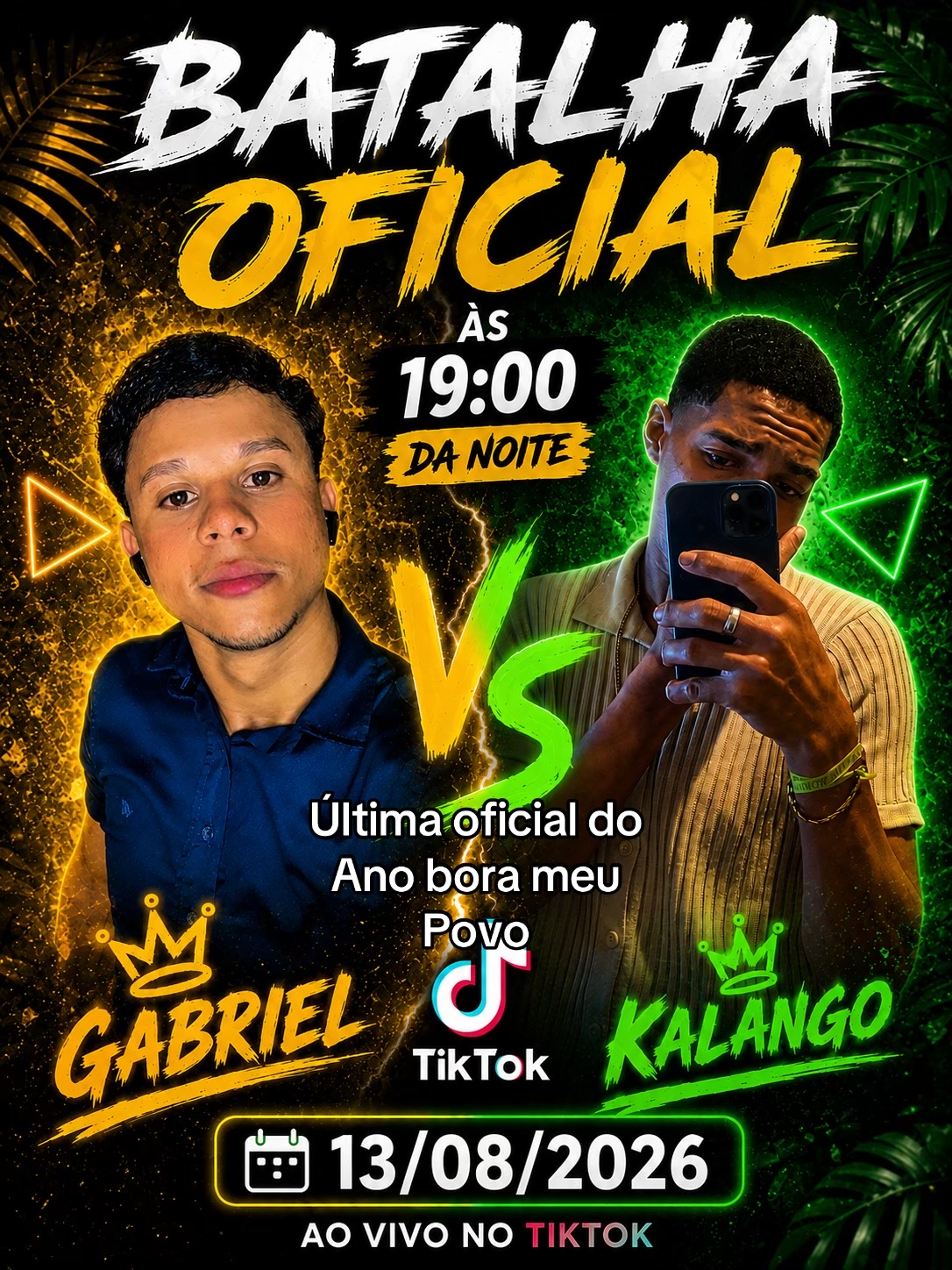 @Kalango ofc 13/08 às 19:00 hrs