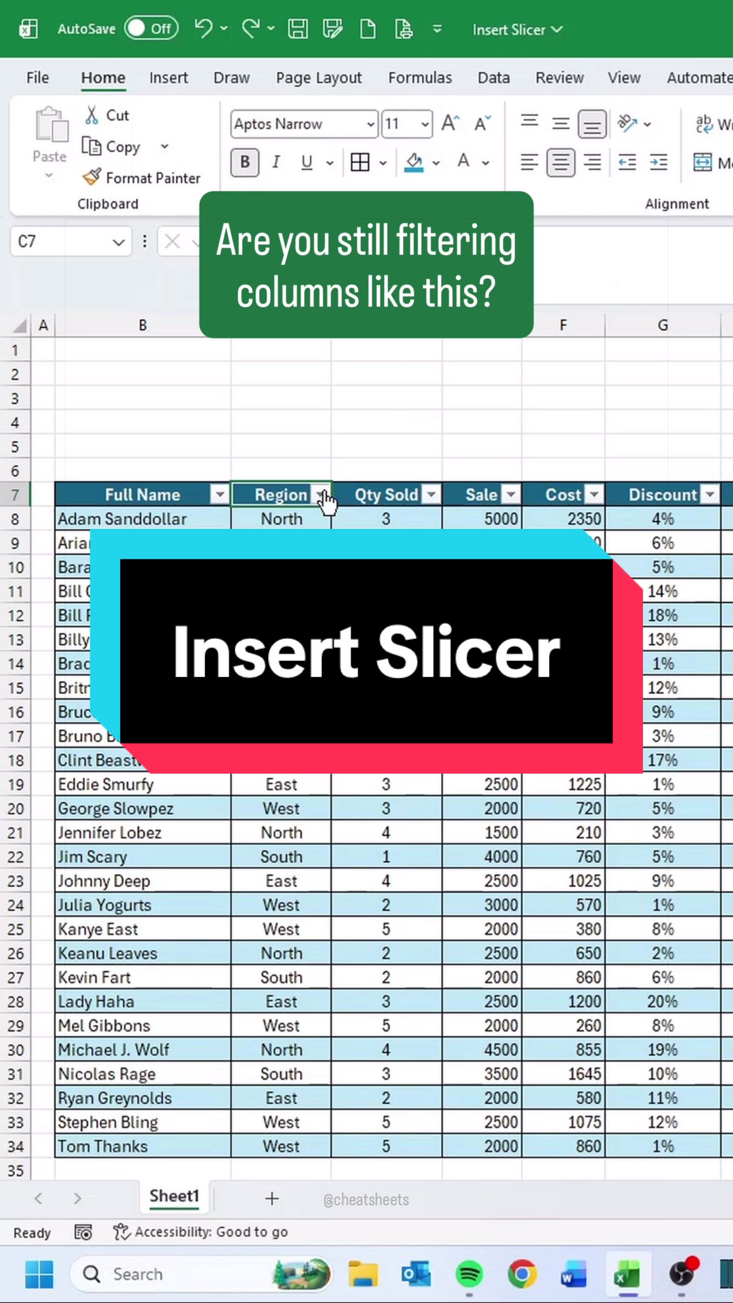 @CheatSheets | Excel & GSheets