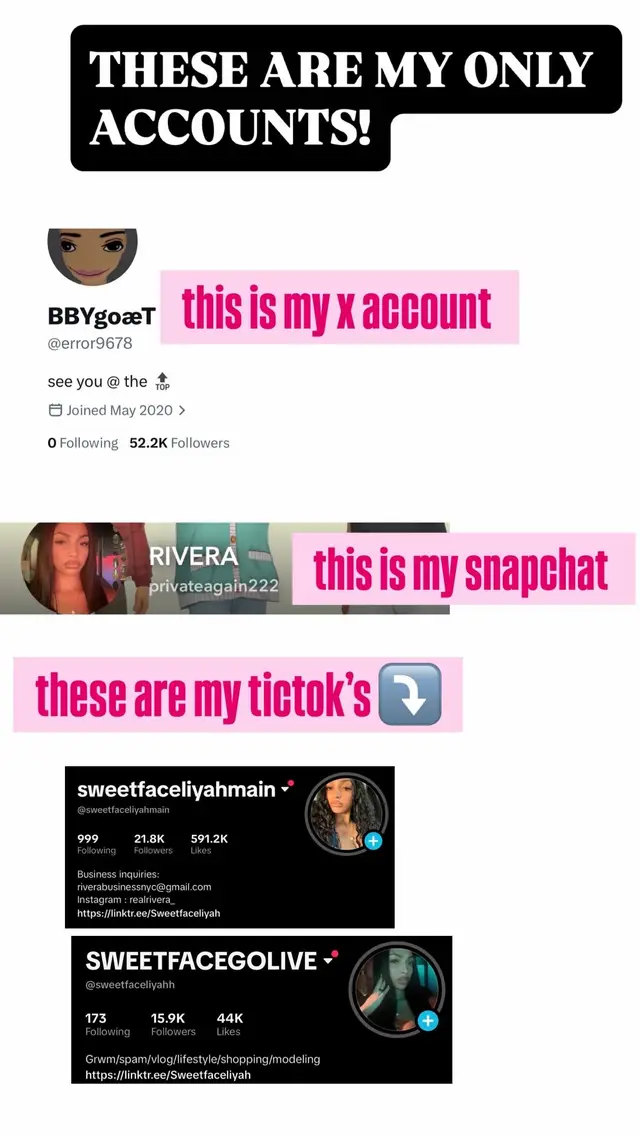 @SWEETFACEGOLIVE
