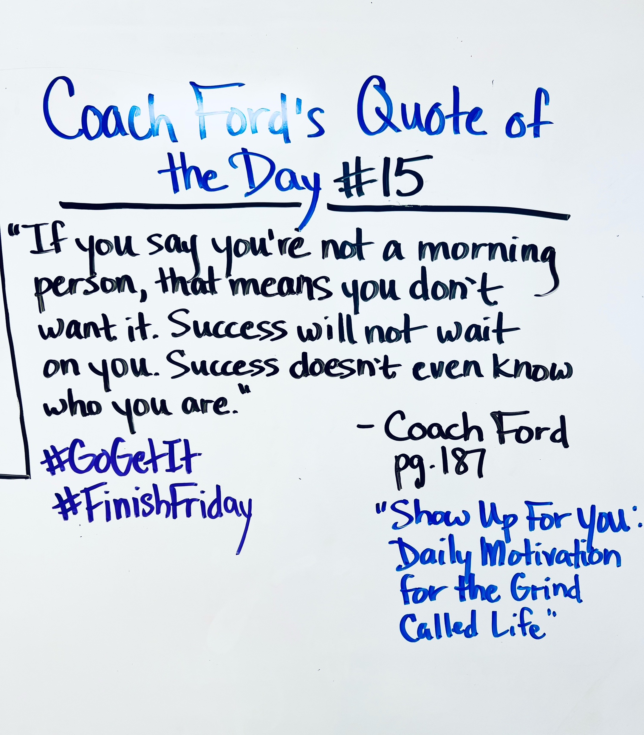 @Coach David Ford
