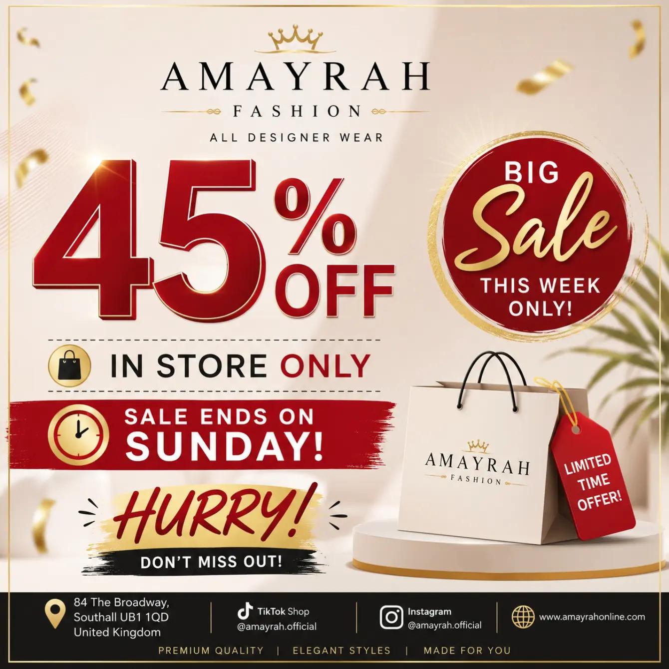 @AMAYRAH FASHION SOUTHALL