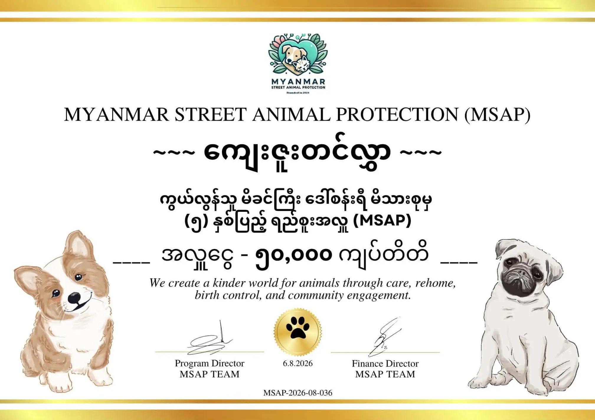 @MyanmarStreetAnimalProtection