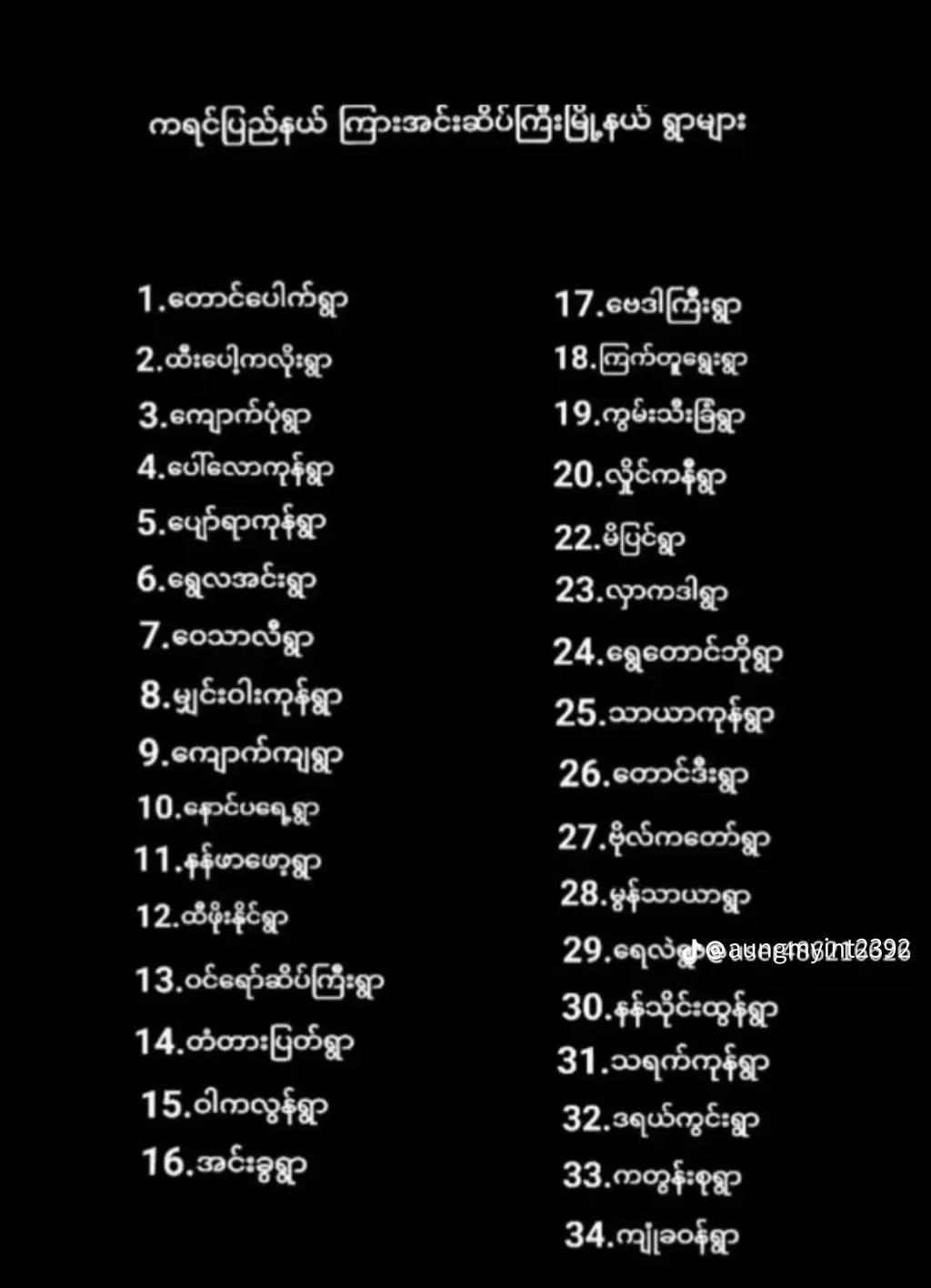 @ဒူးရင်းသီး(99ဘတ်) (1,M,✅)
