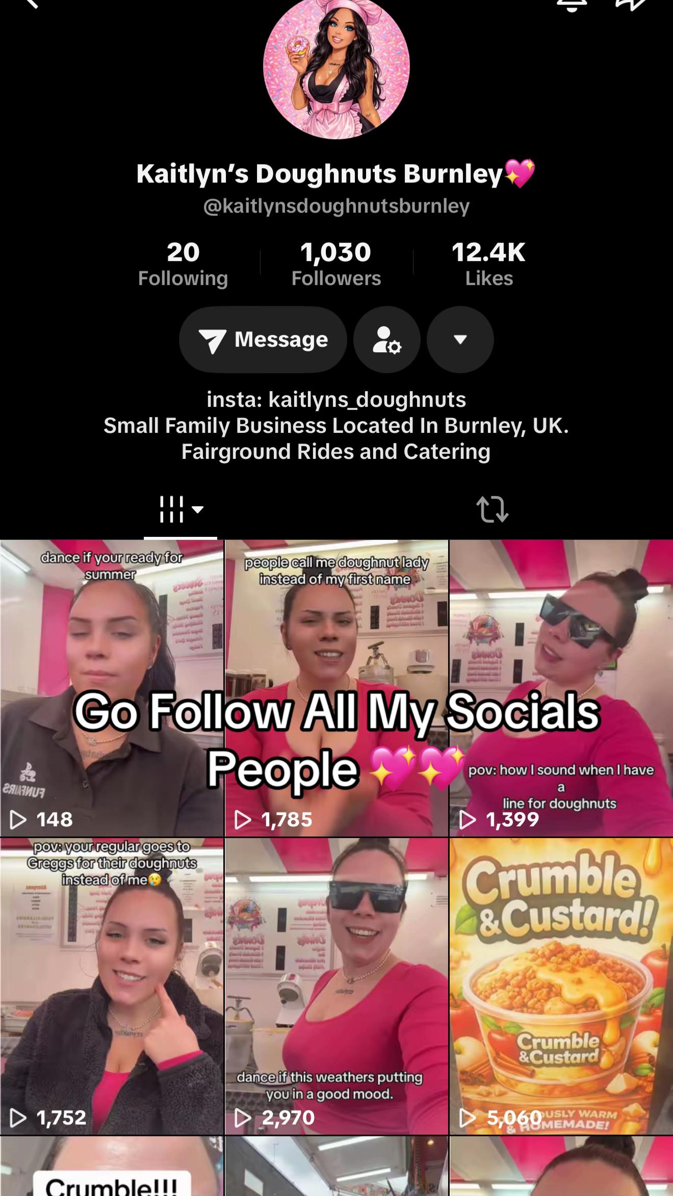 @Kaitlyn&rsquo;s Doughnuts Burnley💖