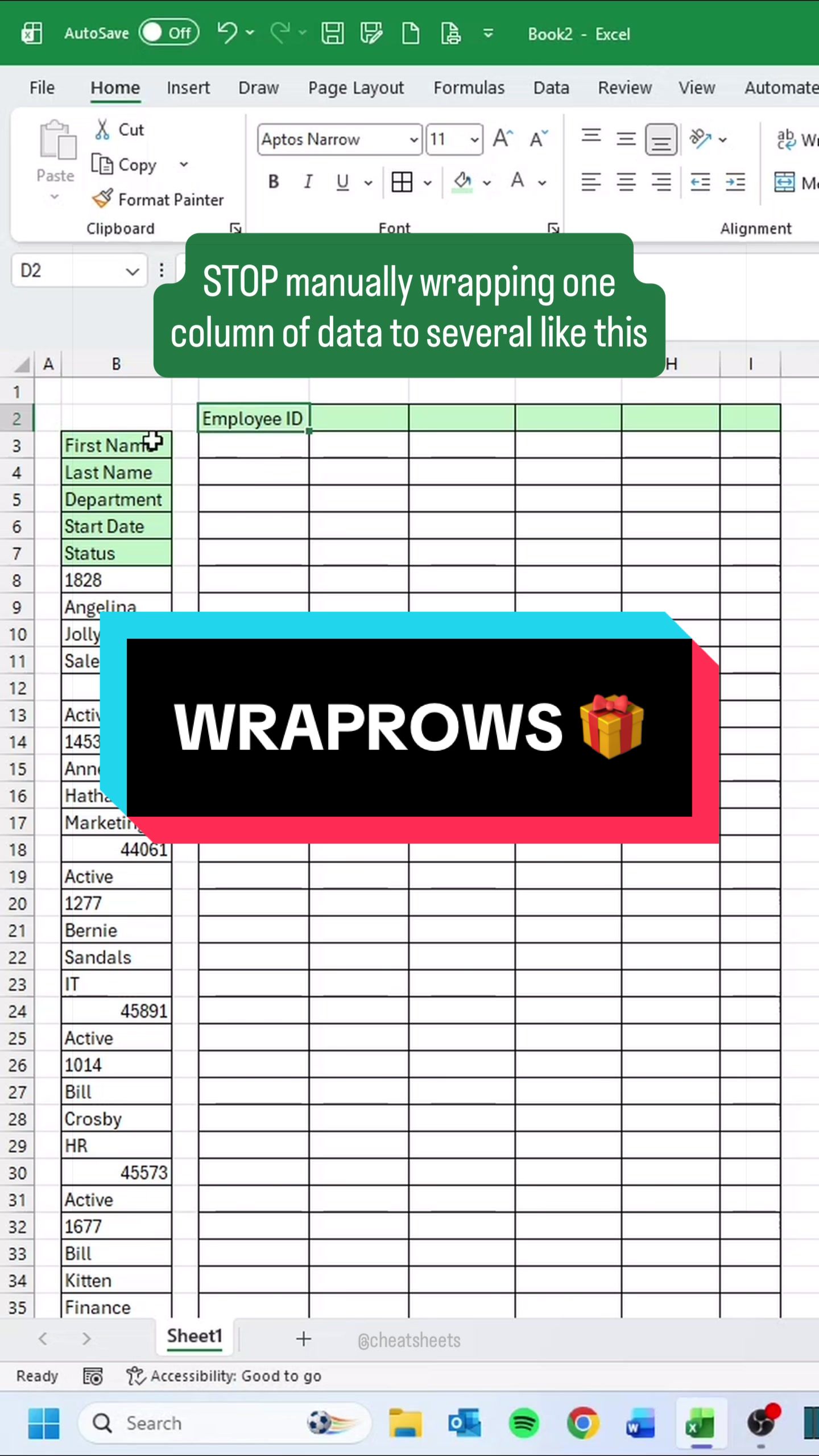 @CheatSheets | Excel & GSheets