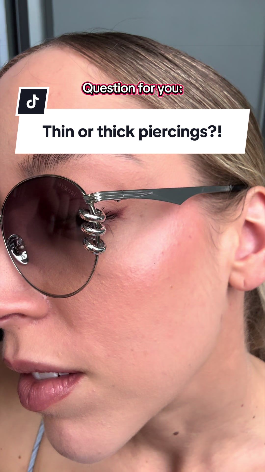 @MEMOR&Iacute; &bull;Narrow Fit Sunglasses