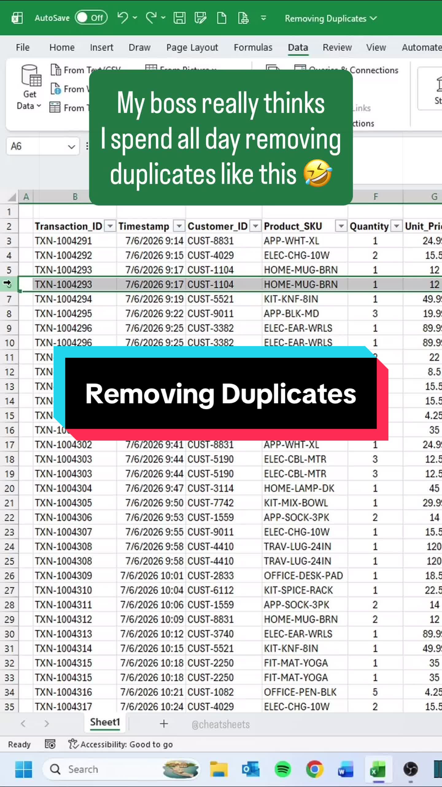 @CheatSheets | Excel & GSheets