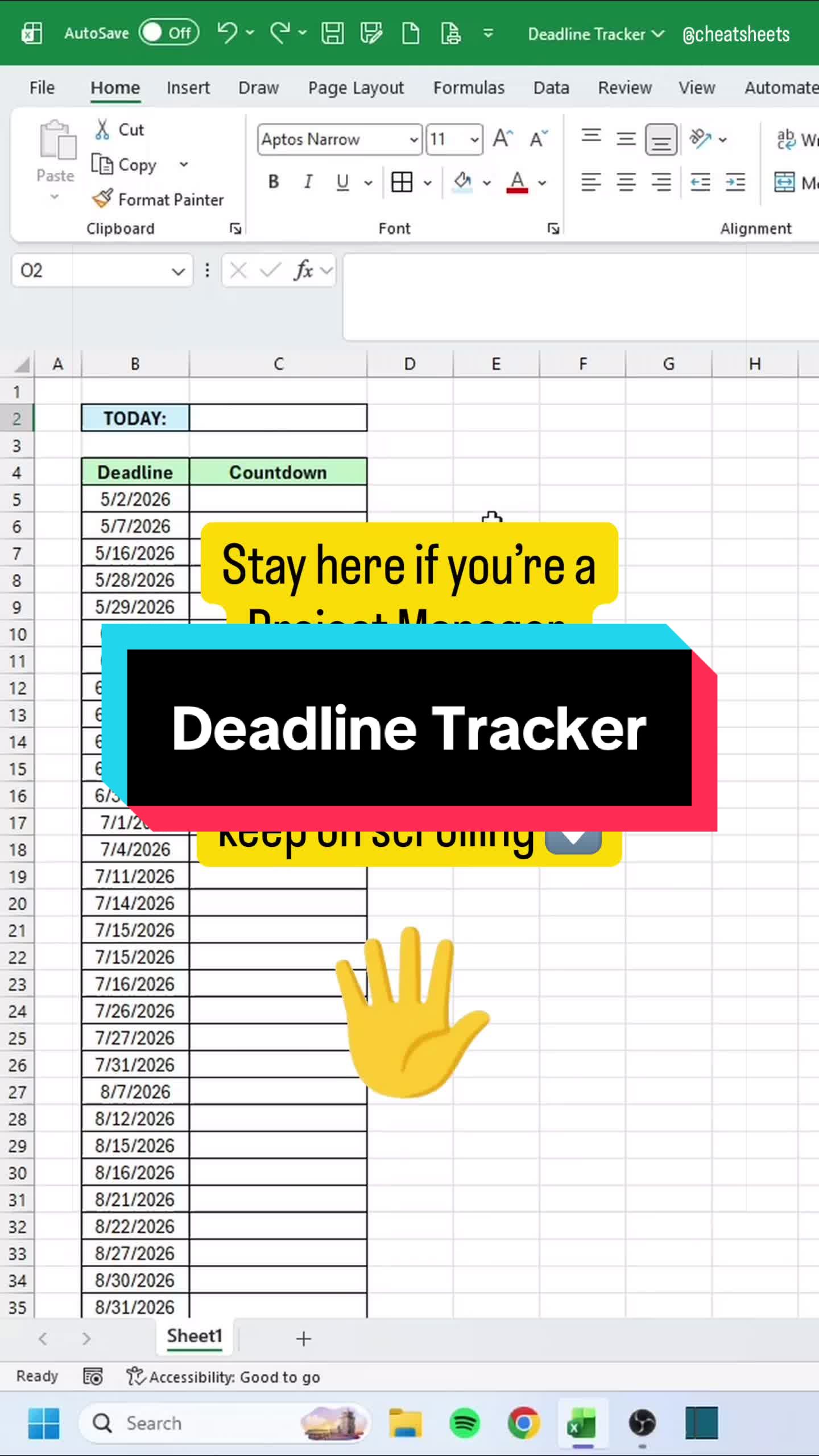 @CheatSheets | Excel & GSheets