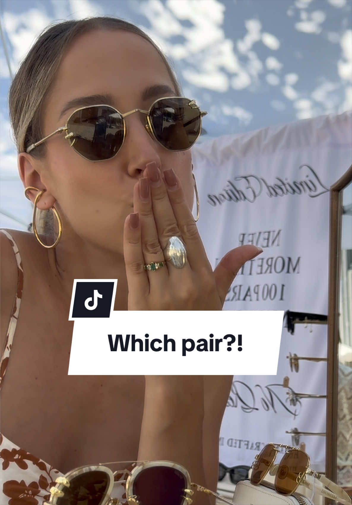 @MEMOR&Iacute; &bull;Narrow Fit Sunglasses