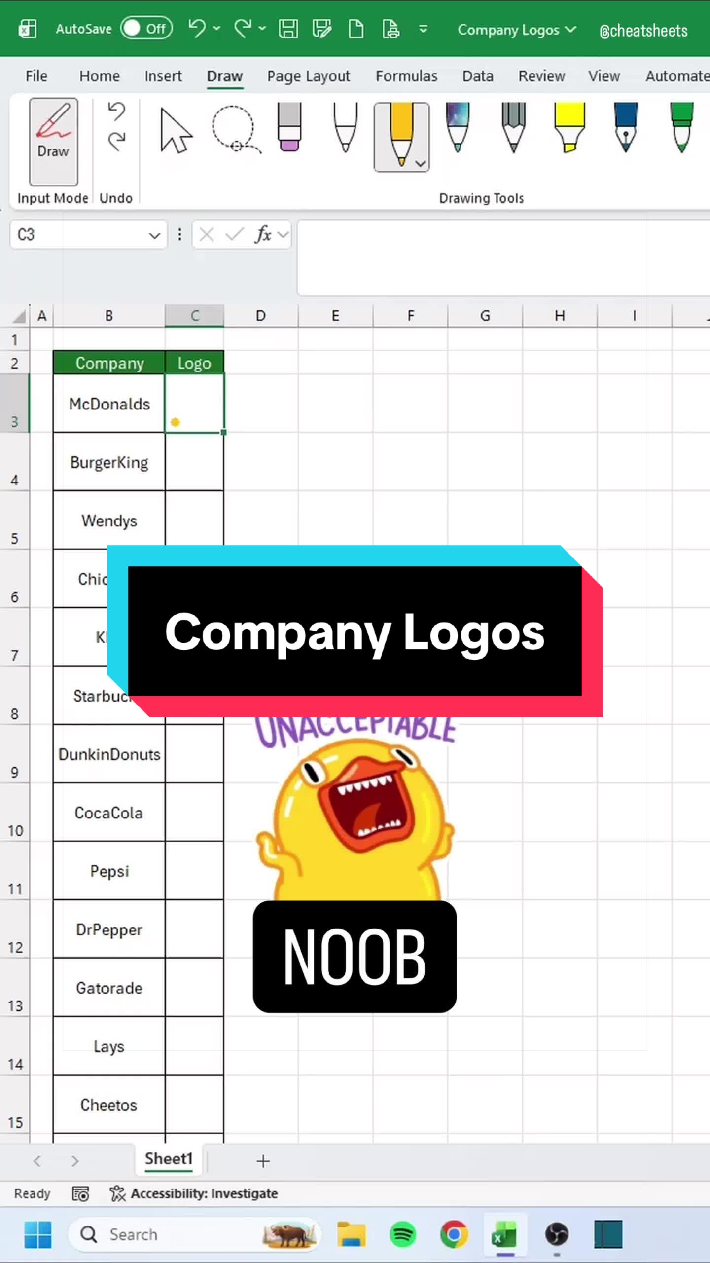 @CheatSheets | Excel & GSheets