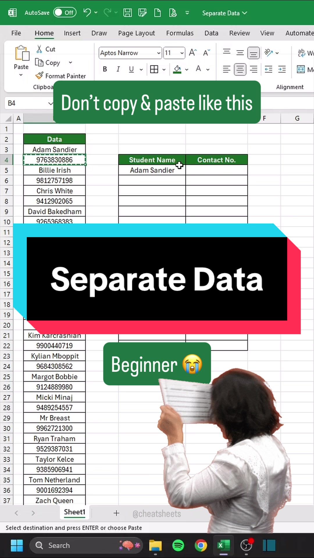 @CheatSheets | Excel & GSheets