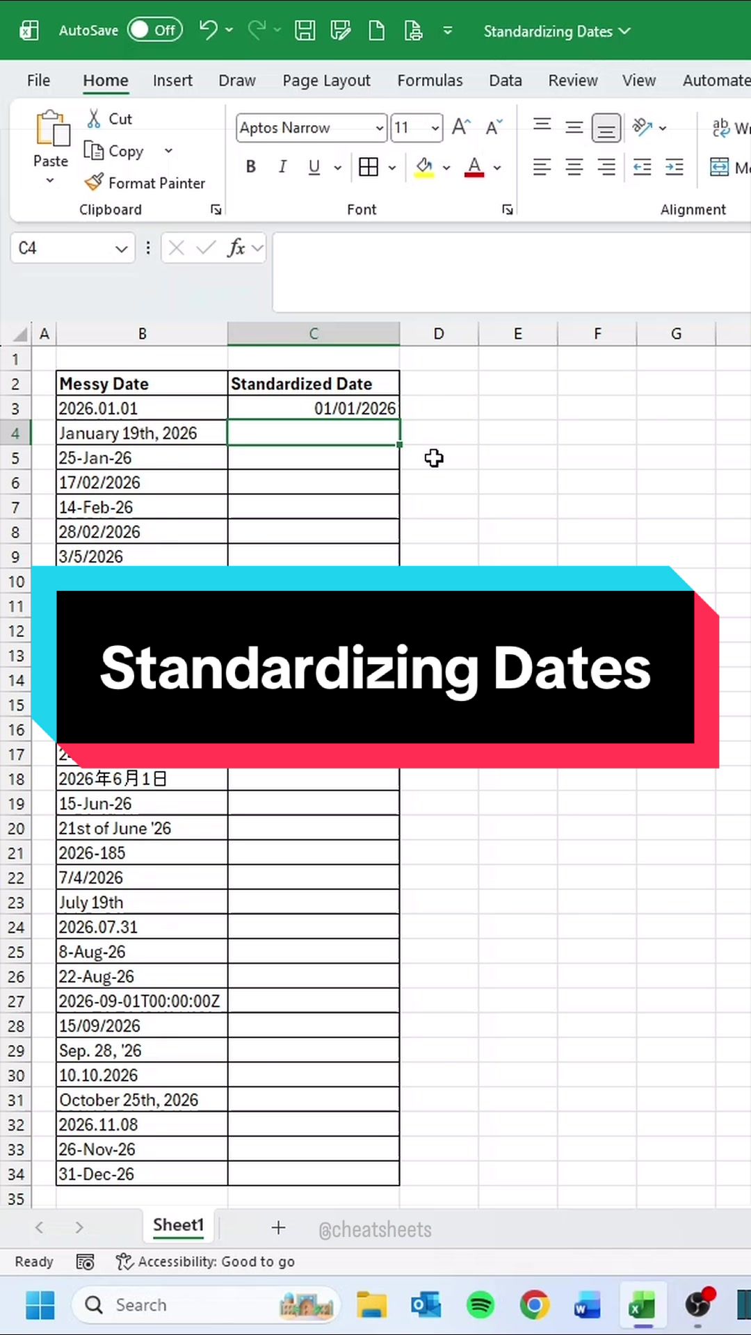 @CheatSheets | Excel & GSheets