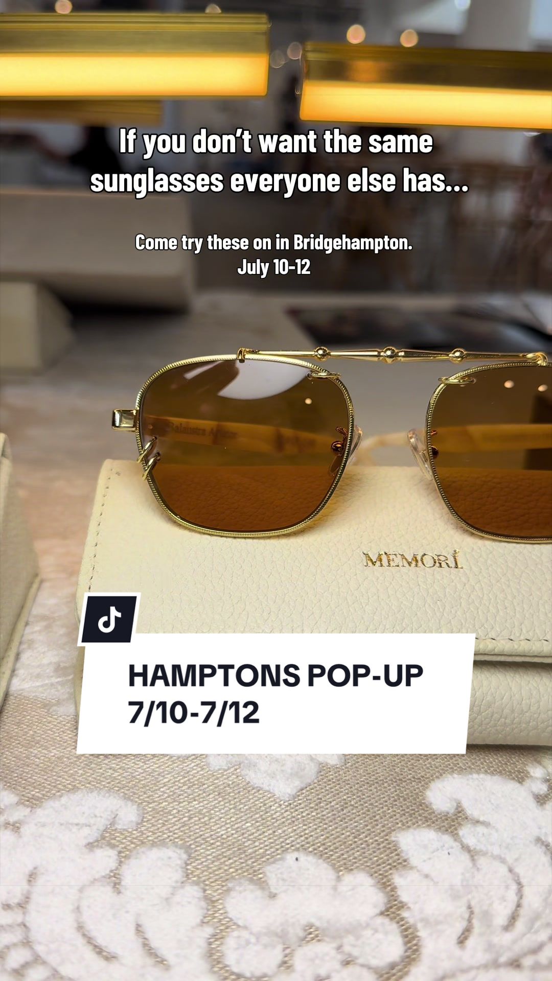 @MEMOR&Iacute; &bull;Narrow Fit Sunglasses
