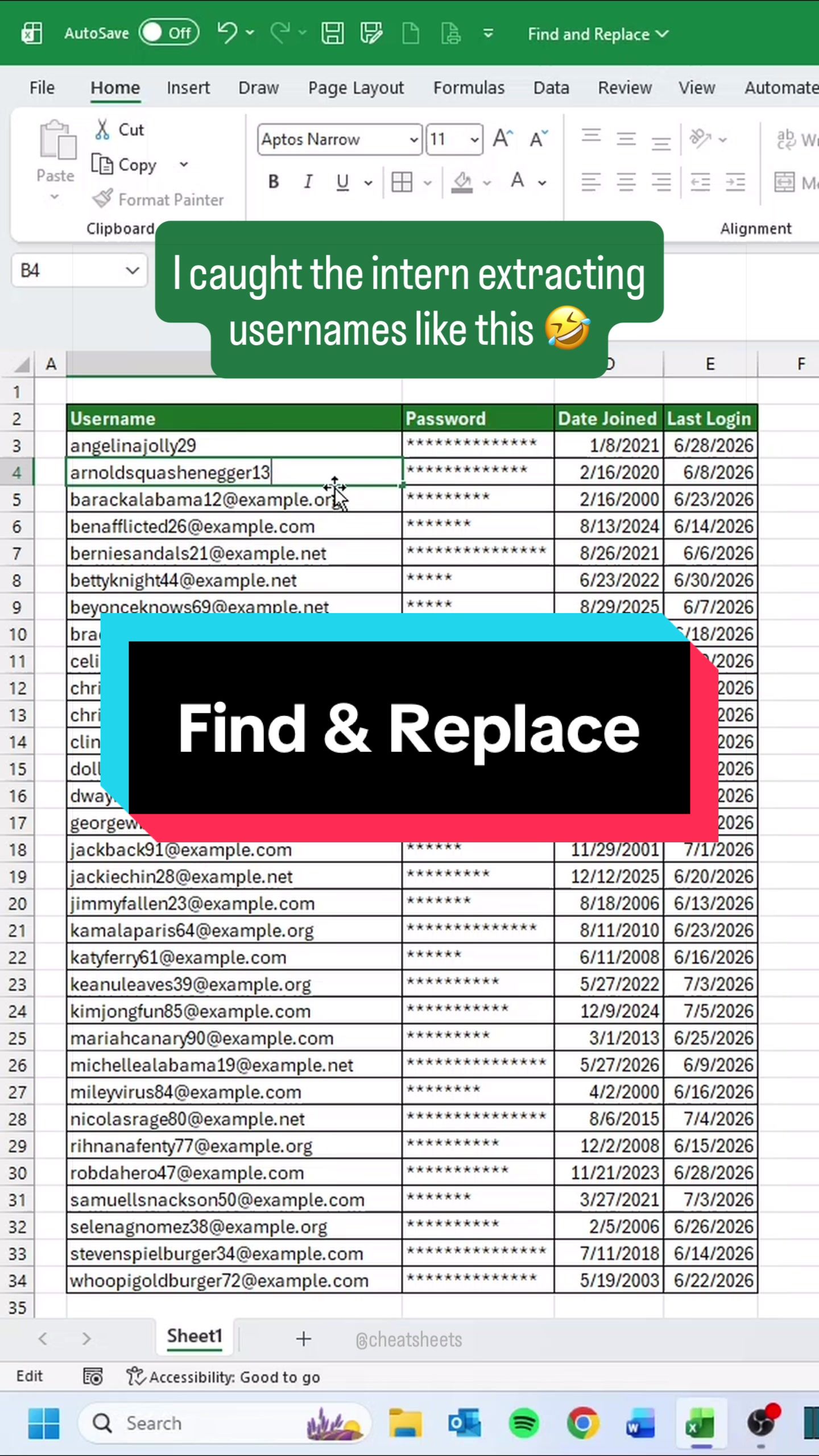 @CheatSheets | Excel & GSheets