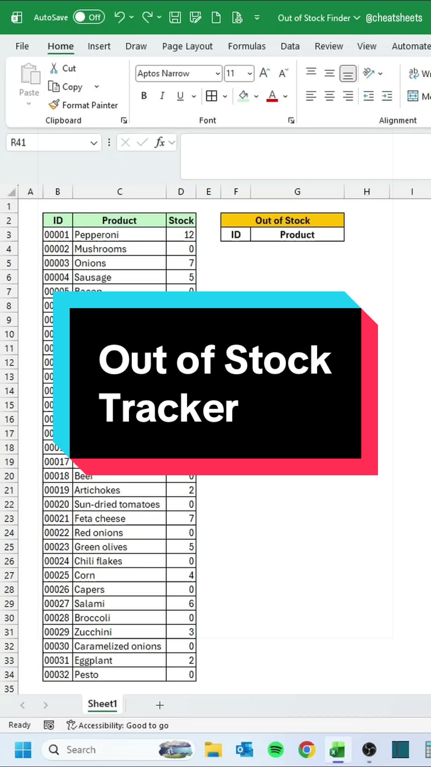 @CheatSheets | Excel & GSheets