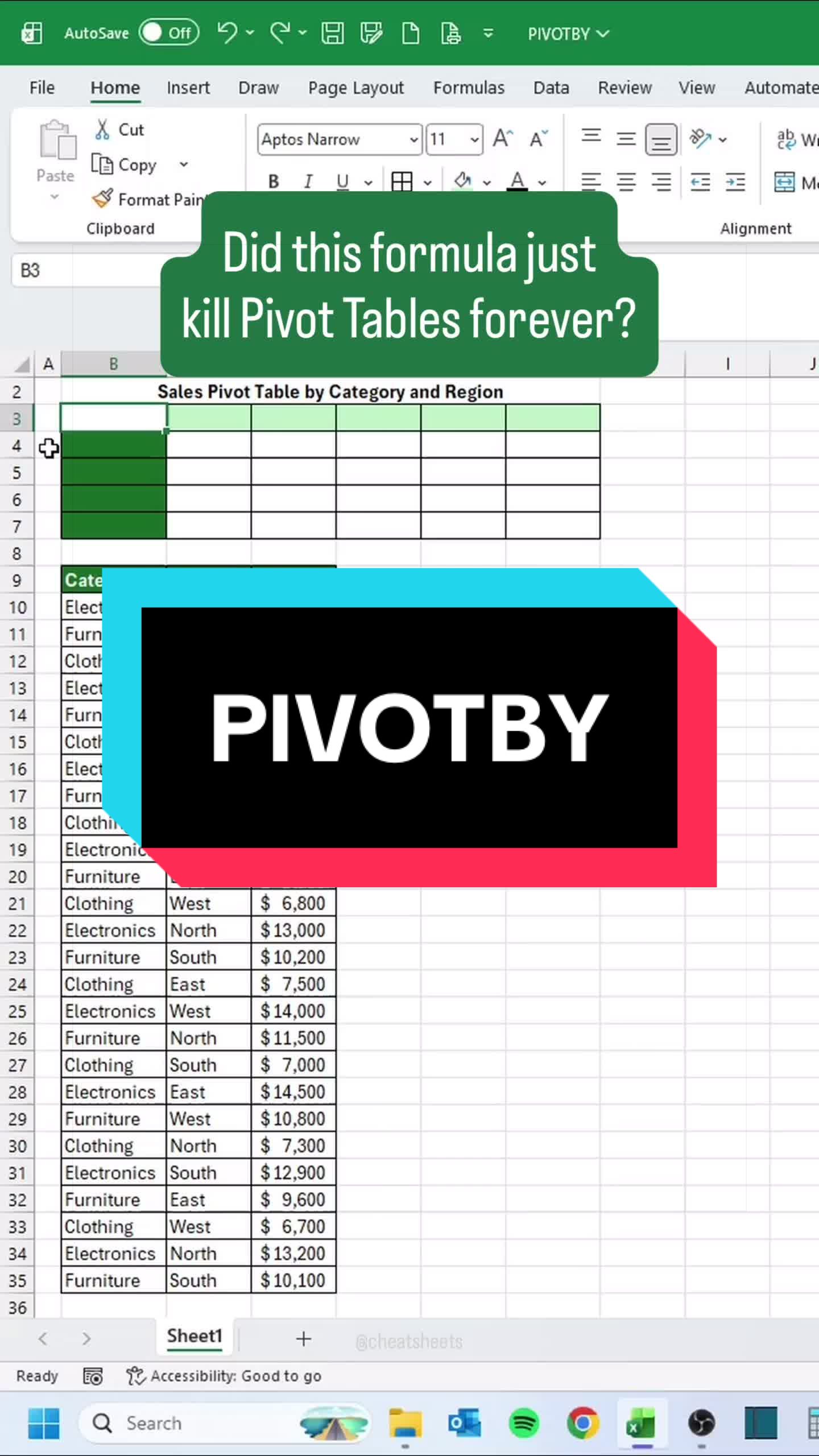 @CheatSheets | Excel & GSheets