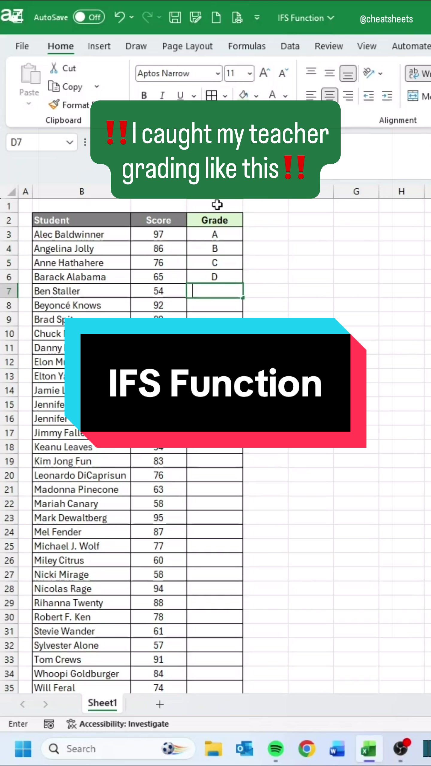 @CheatSheets | Excel & GSheets