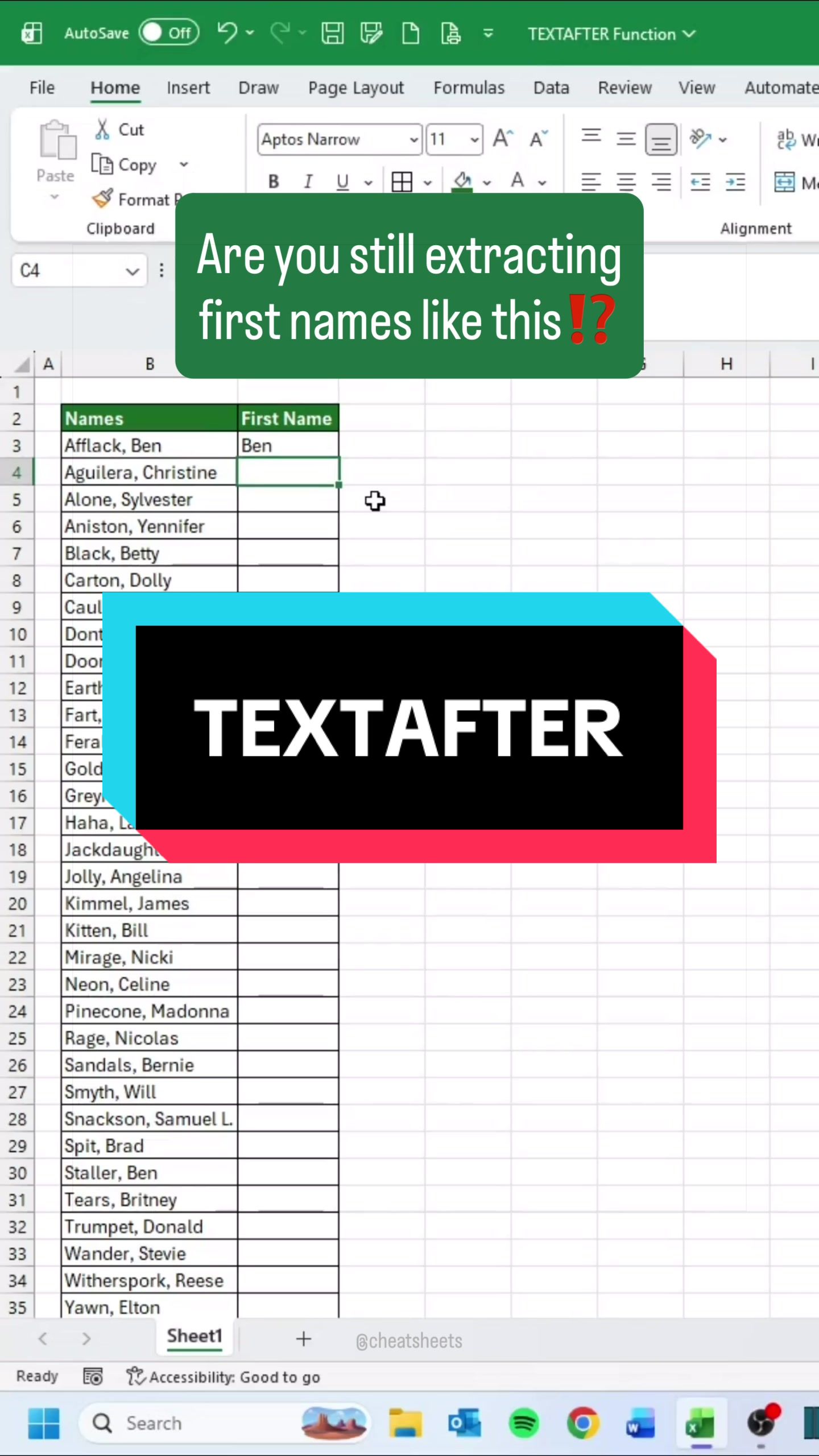 @CheatSheets | Excel & GSheets