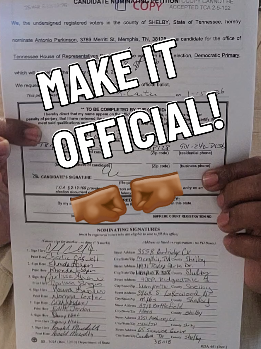 @State Rep. Antonio Parkinson