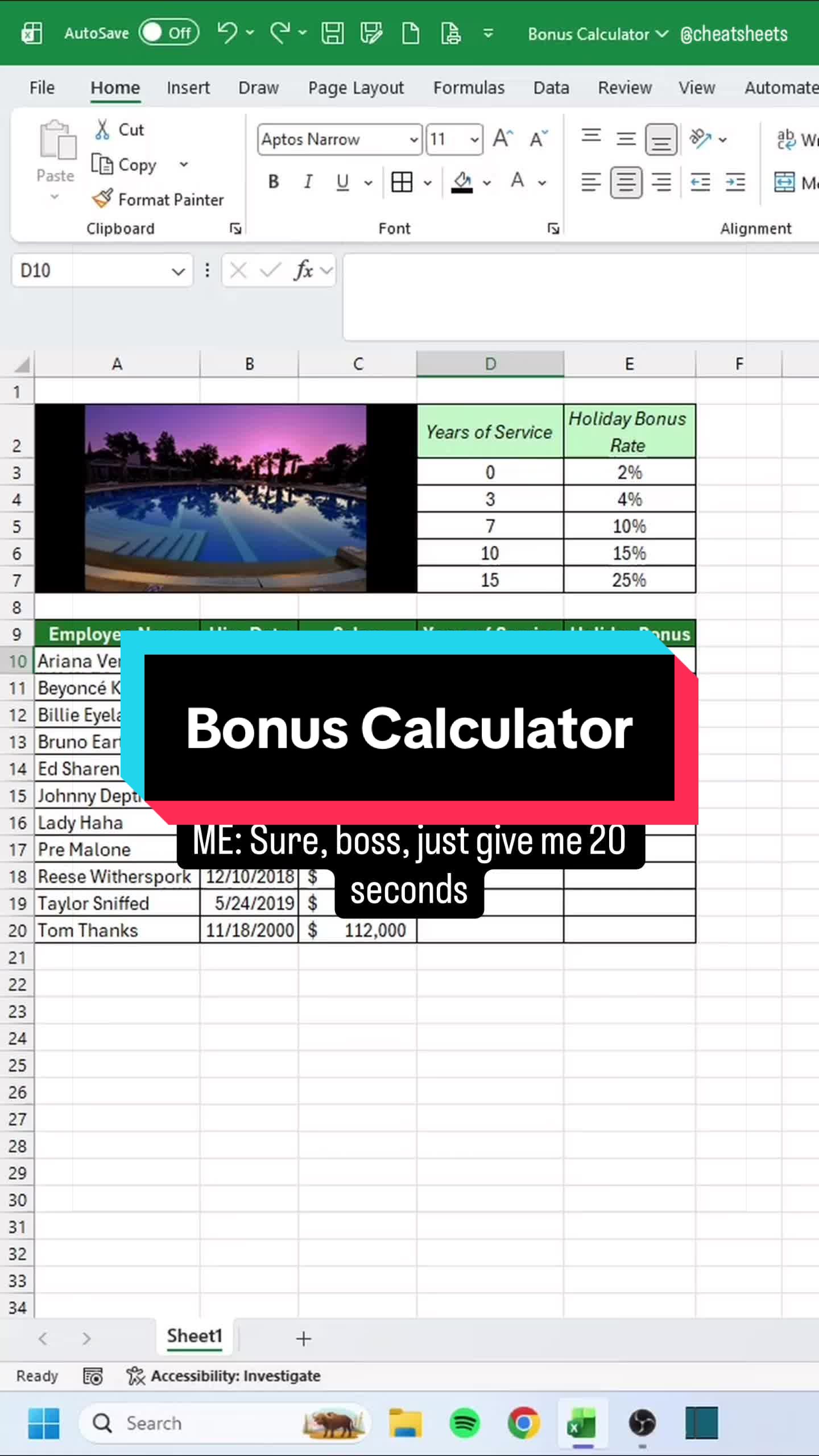 @CheatSheets | Excel & GSheets