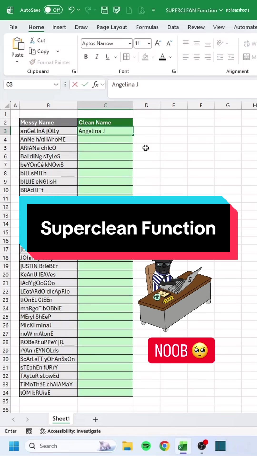 @CheatSheets | Excel & GSheets