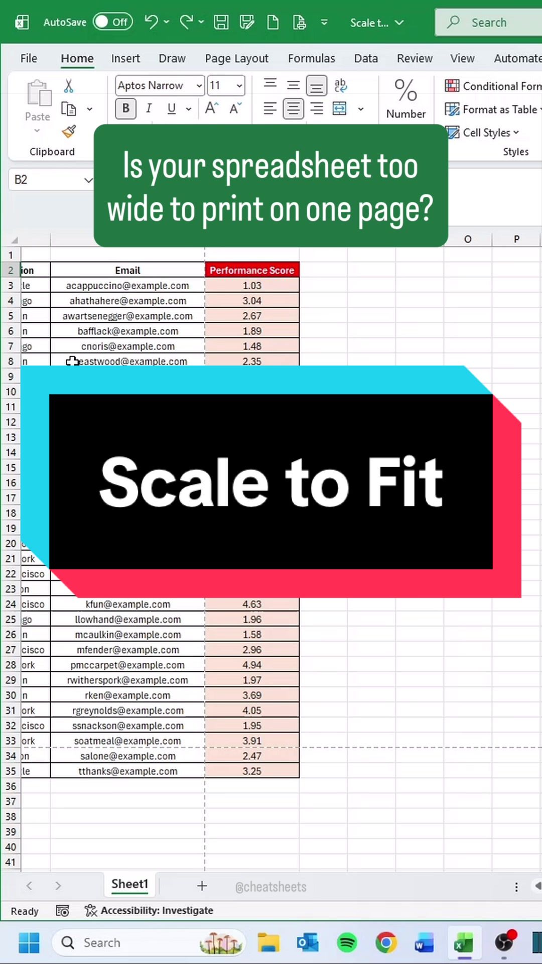 @CheatSheets | Excel & GSheets