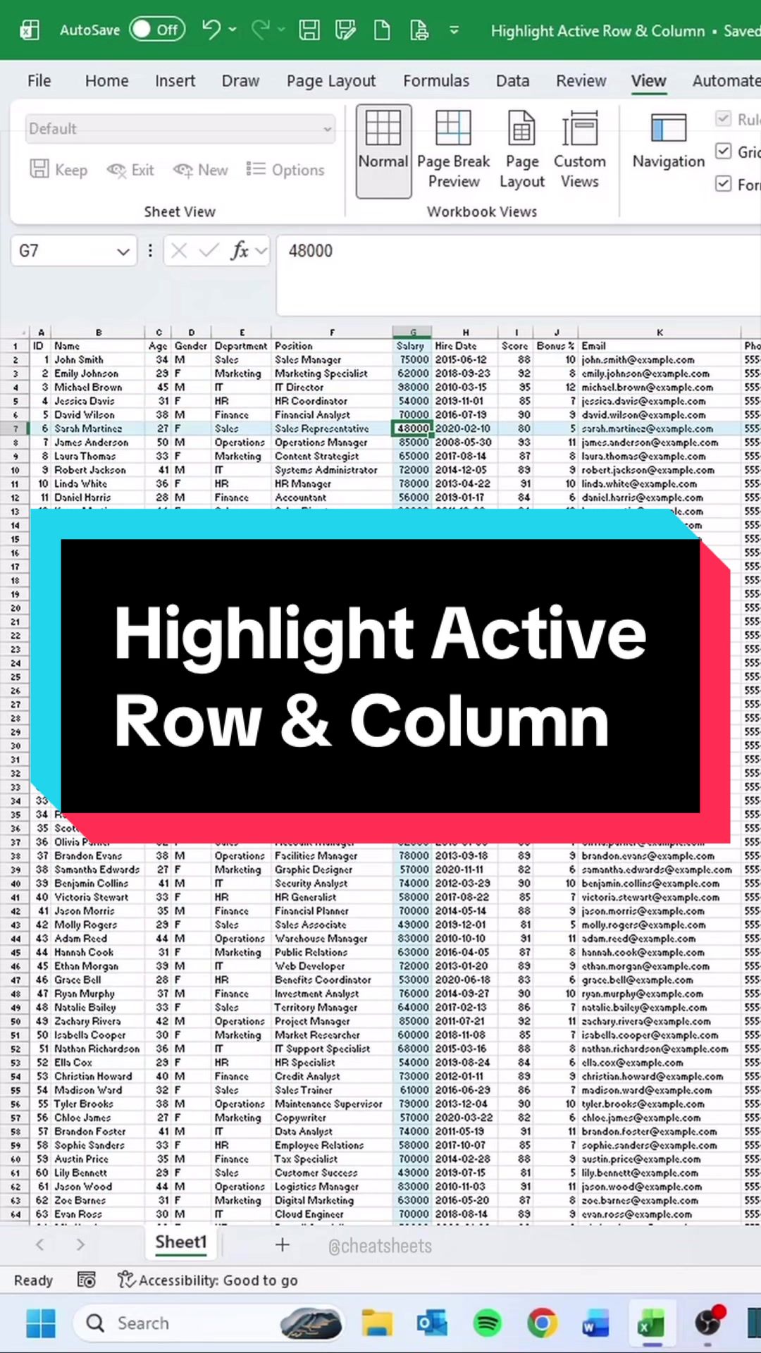 @CheatSheets | Excel & GSheets