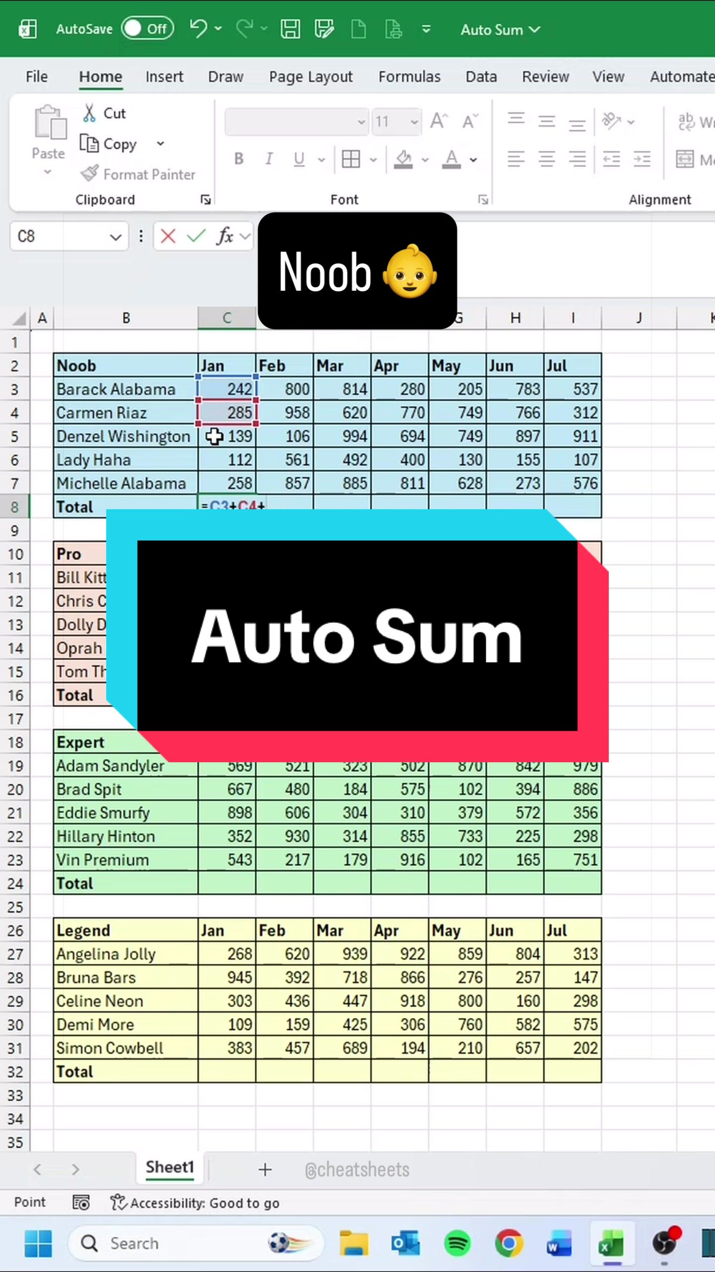 @CheatSheets | Excel & GSheets