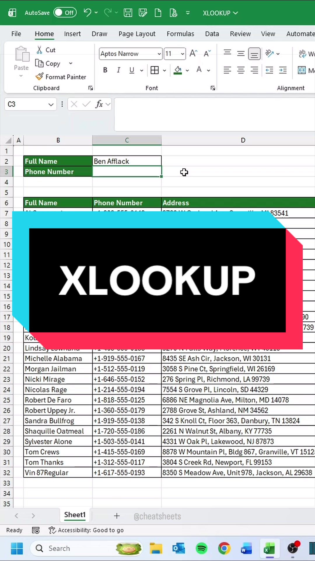@CheatSheets | Excel & GSheets