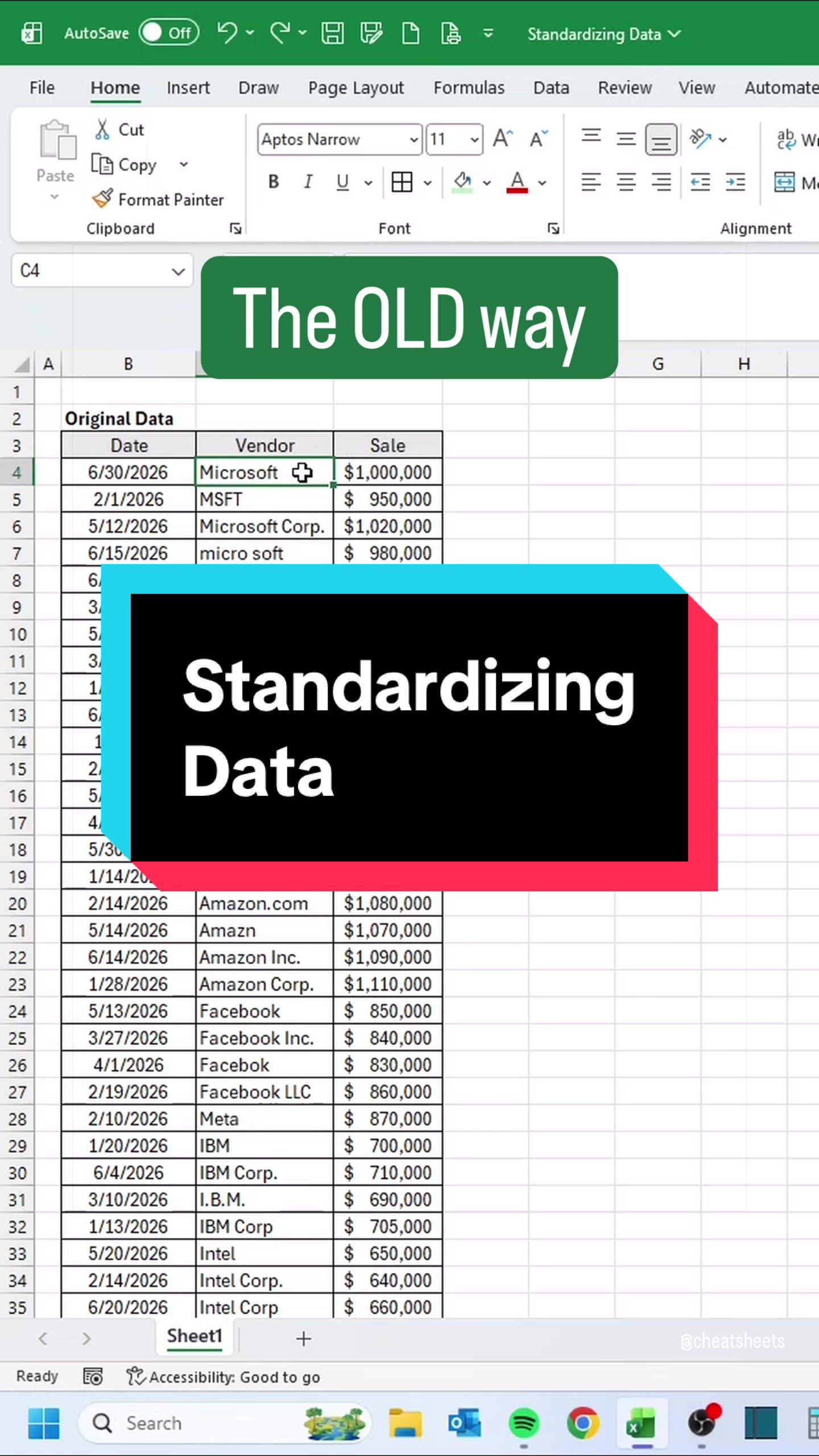@CheatSheets | Excel & GSheets
