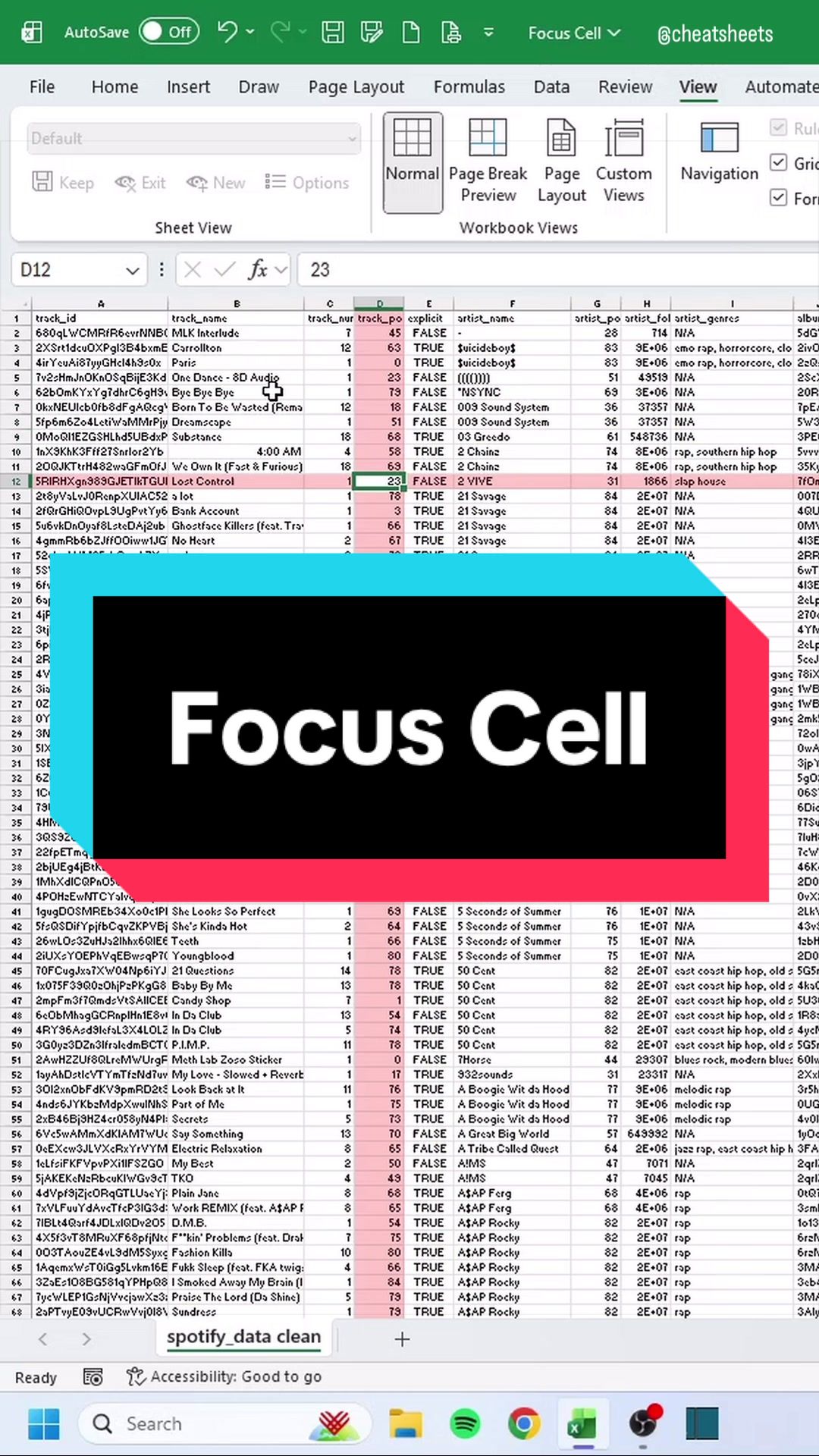 @CheatSheets | Excel & GSheets