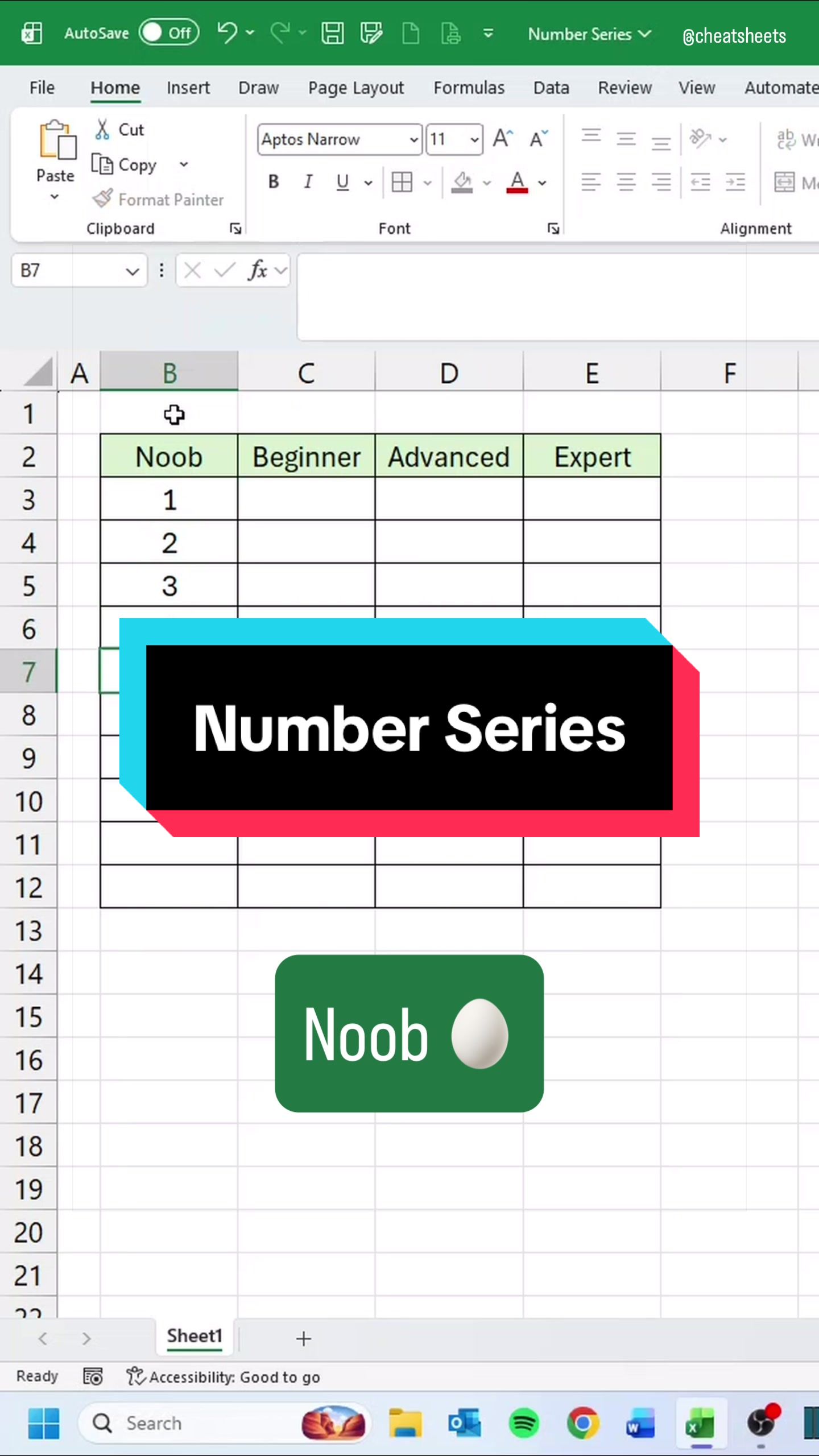 @CheatSheets | Excel & GSheets