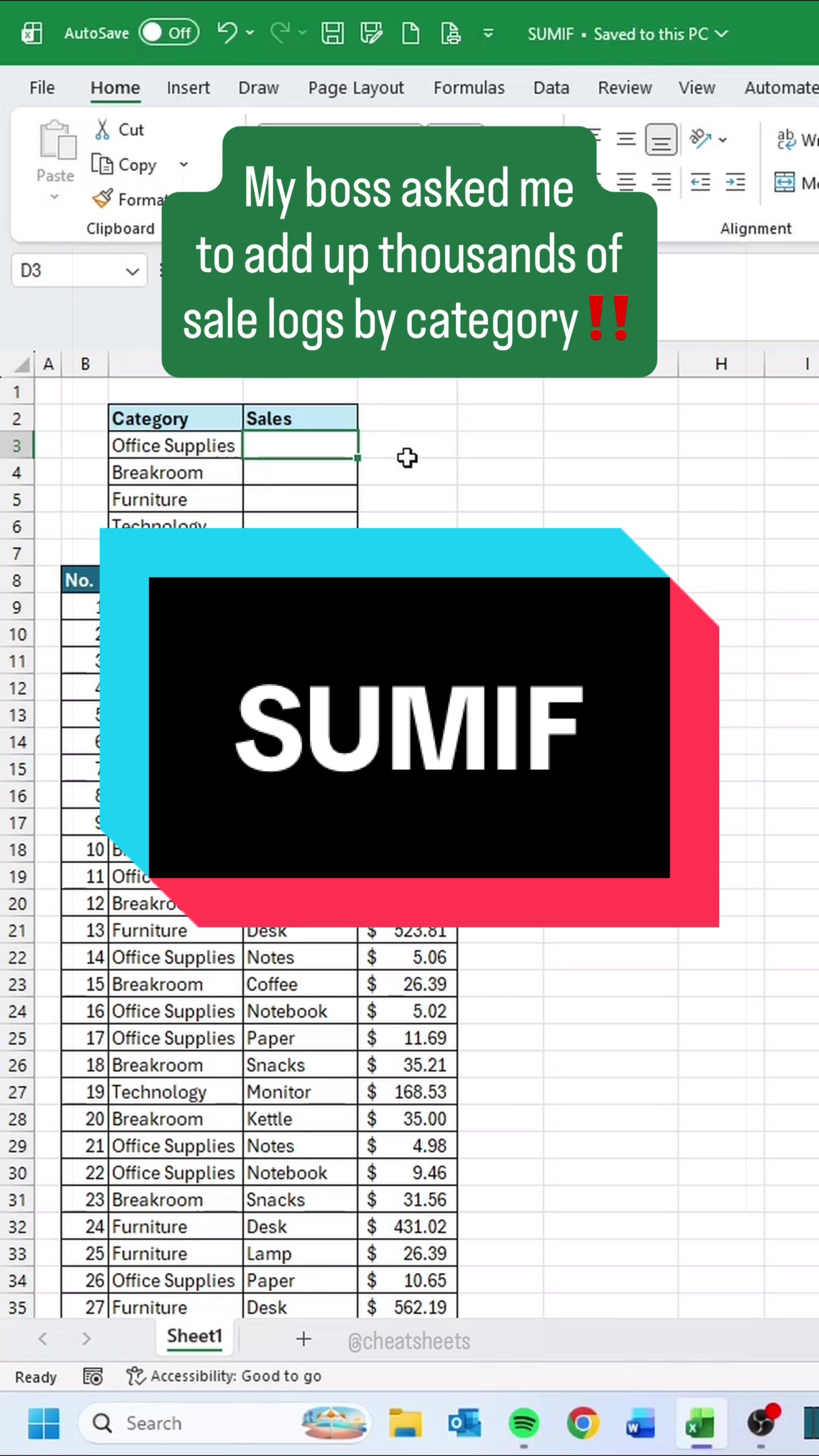 @CheatSheets | Excel & GSheets