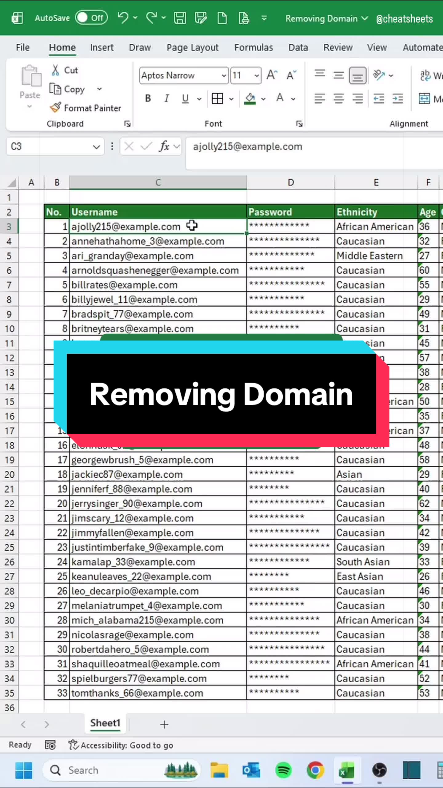 @CheatSheets | Excel & GSheets