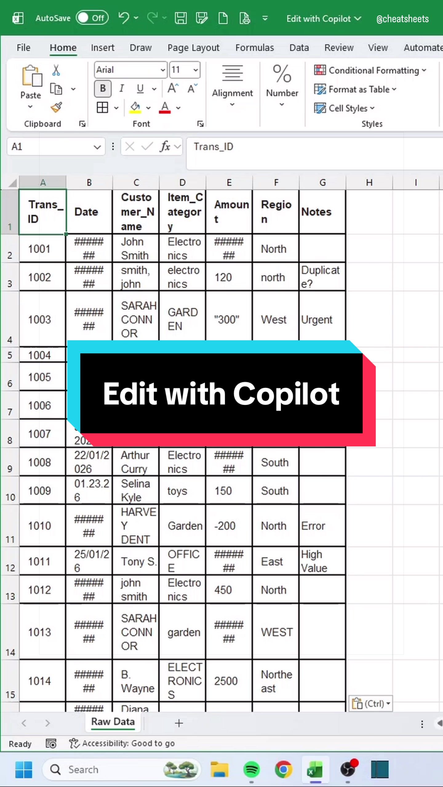 @CheatSheets | Excel & GSheets