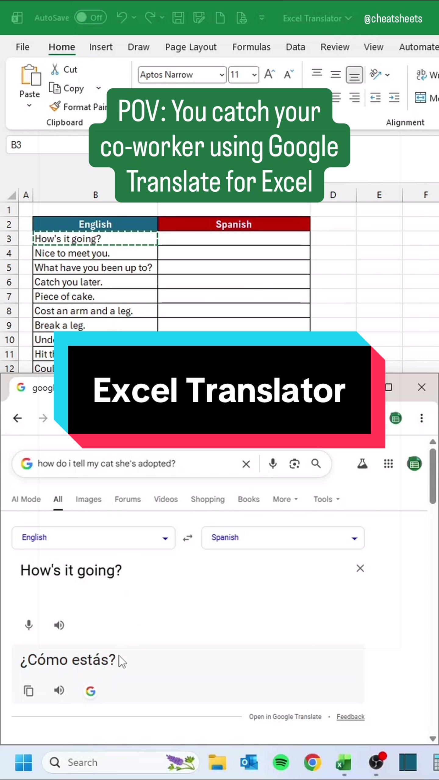 @CheatSheets | Excel & GSheets