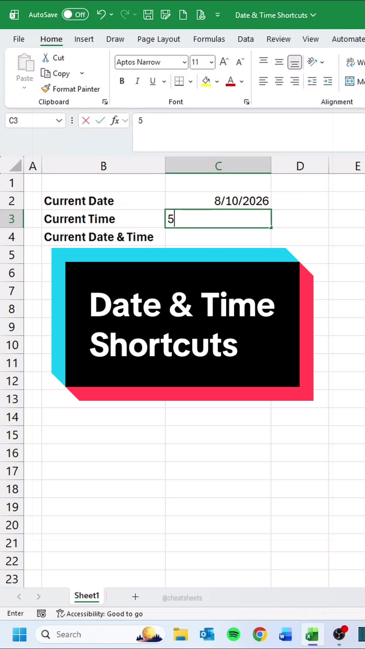@CheatSheets | Excel & GSheets